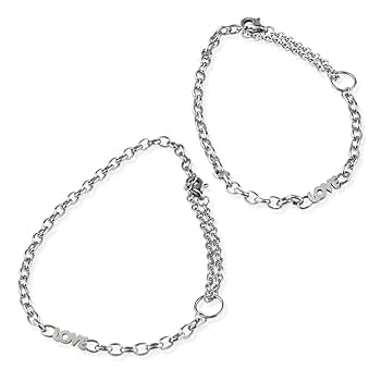 Amazon | 2way アンクレット ペアブレスレット ブレスレット