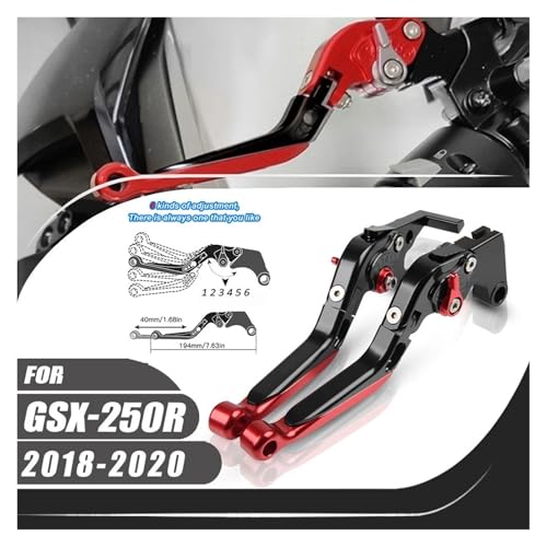 Moto leviers d'embrayage frein pliables pour GSX250R 2019 extensible - 2