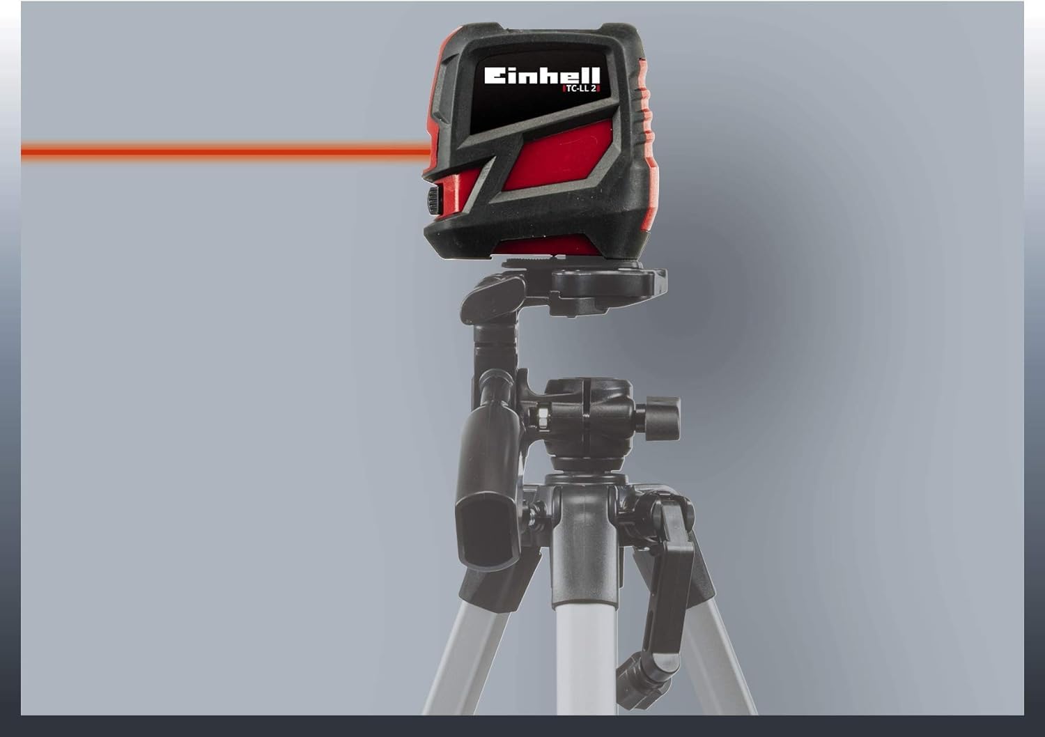Einhell Niveau laser croix TC-LL 2 (Portée 8 m, Projection facile d'une croix laser, Niveau à bulle digital) Livré avec pince universelle et sacoche de rangement