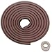 TUKA 5 Mètre Rouleau en Mousse, L-Forme Protecteurs Bords de Table, Super Souple Anti Choc Mousse Bord Protecteur, Sécurité épreuvage pour Bébé Enfants, Protections de rebords, Marron, TKD7000 brown
