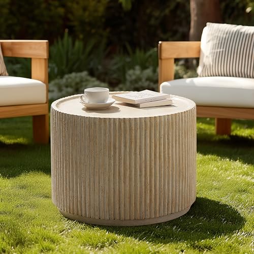 Christopher Knight Home Yunara 17" H Lightweight Concrete End Table