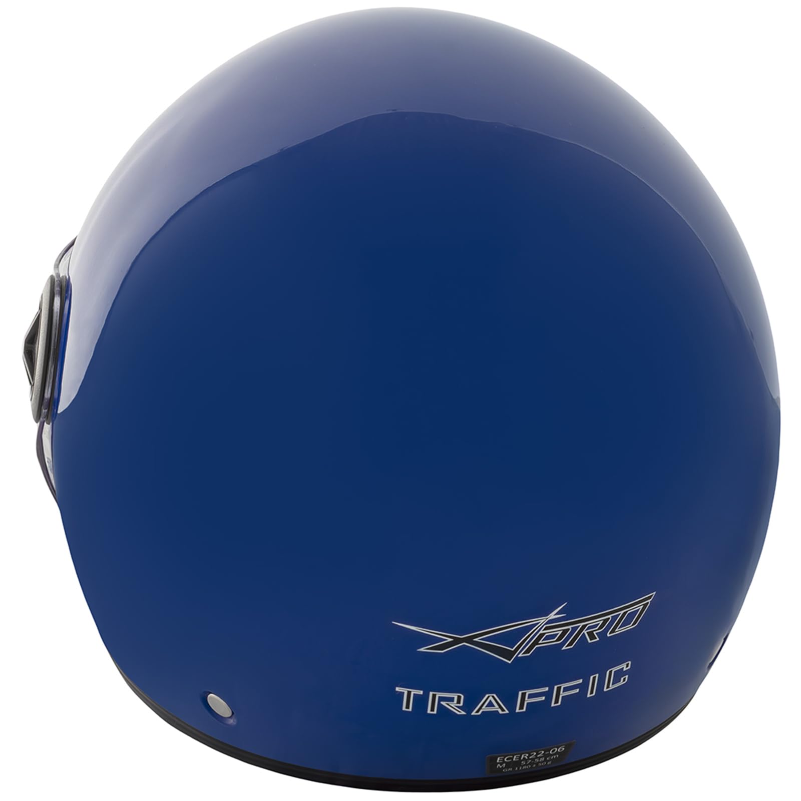 Casco Jet Scooter Moto Omologato ECE 22-06 Doppia Visiera Parasole Blu S