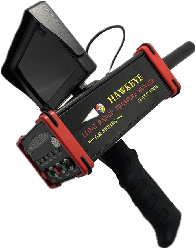 Long Range Multi-Material Metal Detector, Detects Gold, Silver, Bronze, Iron, with Display Monitor