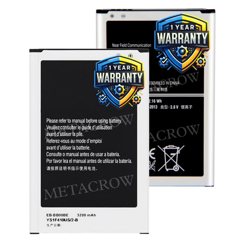 Image of Original EB-B800BE Battery Compatible for Samsung Galaxy Note 3 - (3200mAh) - 1 Year Warranty JK1