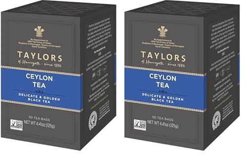Taylors of Harrogate Pure Ceylon, 50 Teabags (Pack of 2)