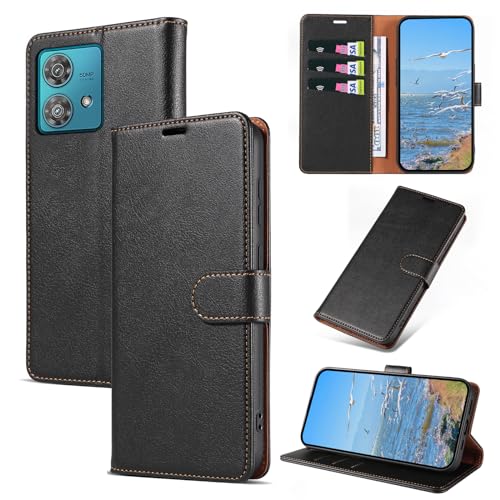 KKEIKO Coque pour Motorola Edge 40 Neo, Antichoc Magnetique Étui à Rabat avec Porte Cartes, Portefeuille Housse en Cuir PU Coque pour Motorola Edge 40 Neo,...