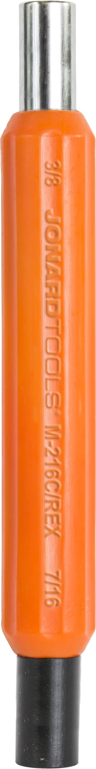 Jonard Tools M-216C/REX Round Outer Socket Can Wrench with Ergonomic 1" Diameter Handle, 7" Length, Orange