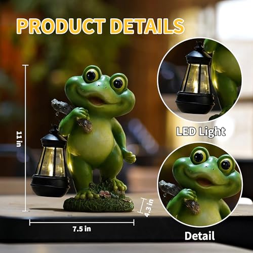 Outdoor-Frog-Garden-Decor-Yard-Decoration-with-LED-Lantern-Funny-Solar-Frog-Gifts-for-Women-Mothers-Day-Housewarming-Gift Outdoor Frog Garden Decor Yard Decoration with LED Lantern Funny Solar Frog Gifts for Women Mothers Day Housewarming Gift