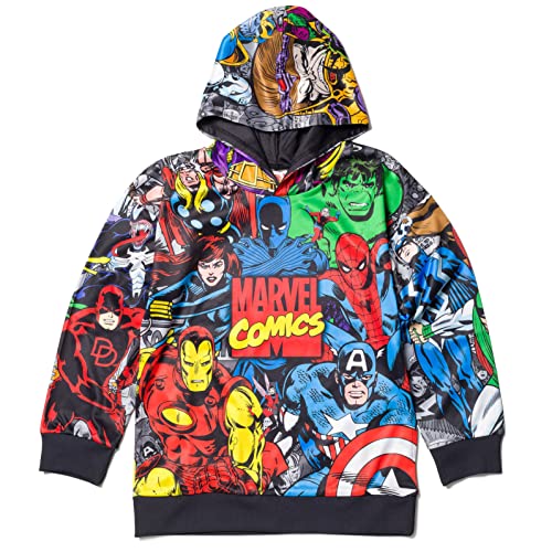 Sweat à capuche Marvel Avengers pull polaire chaud enfant garçon et adolescent