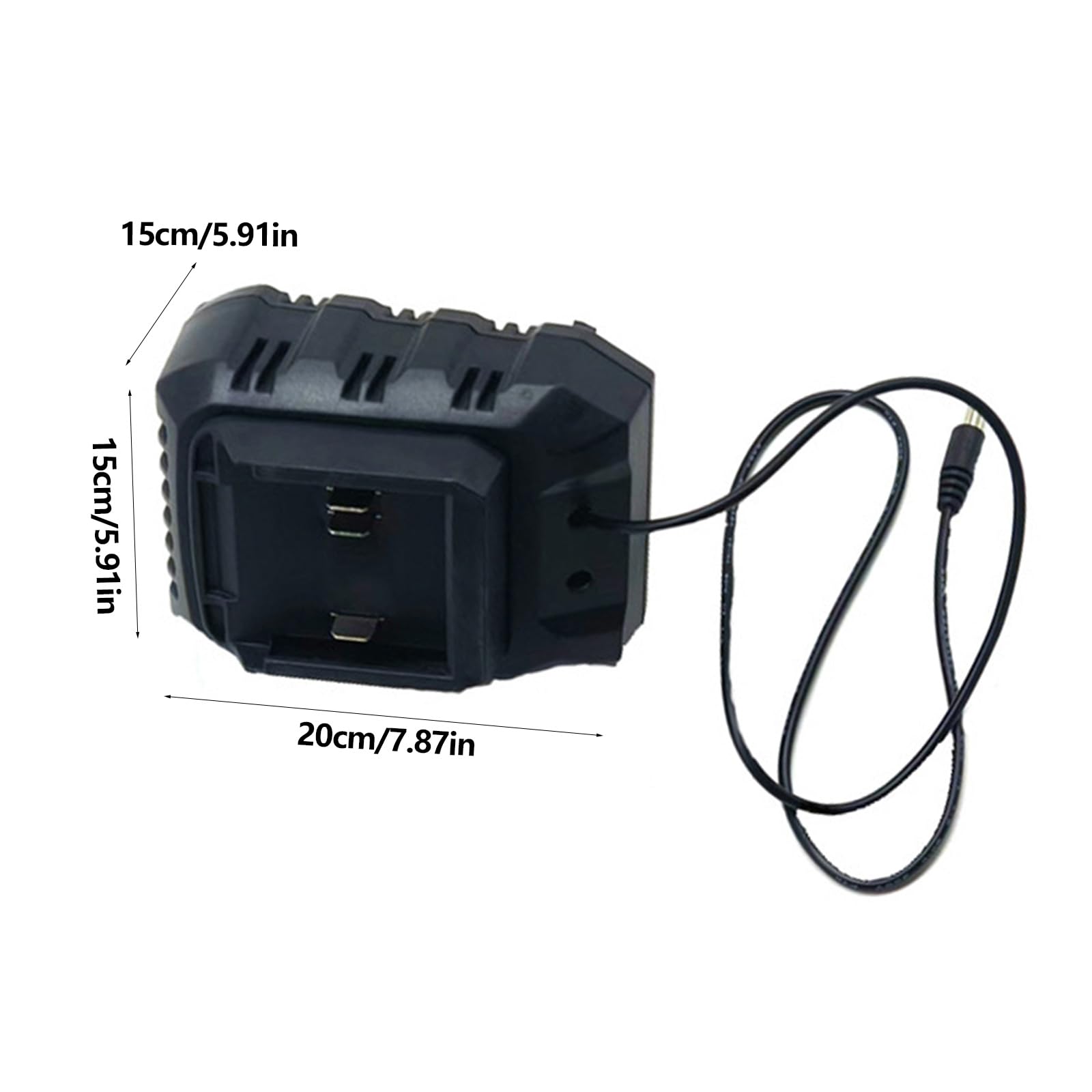 Adaptador convertidor de batería de varias marcas para equipos de energía, convertidor de construcción, enlace de batería negro