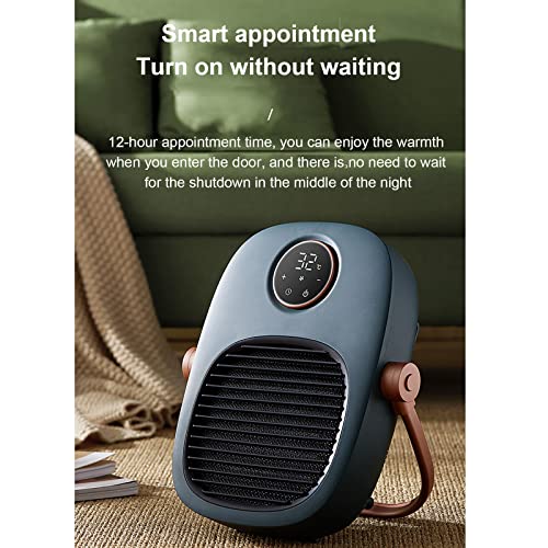 Waterproof Radiator For Home Office Indoor Bathroom,Electric Space Heaters,Adjustable Thermostat Heater Fan Portable Ceramic Personal Heater With Overheating Tip Over Protection-Green 30X10X39Cm(12X10 #TOP3
