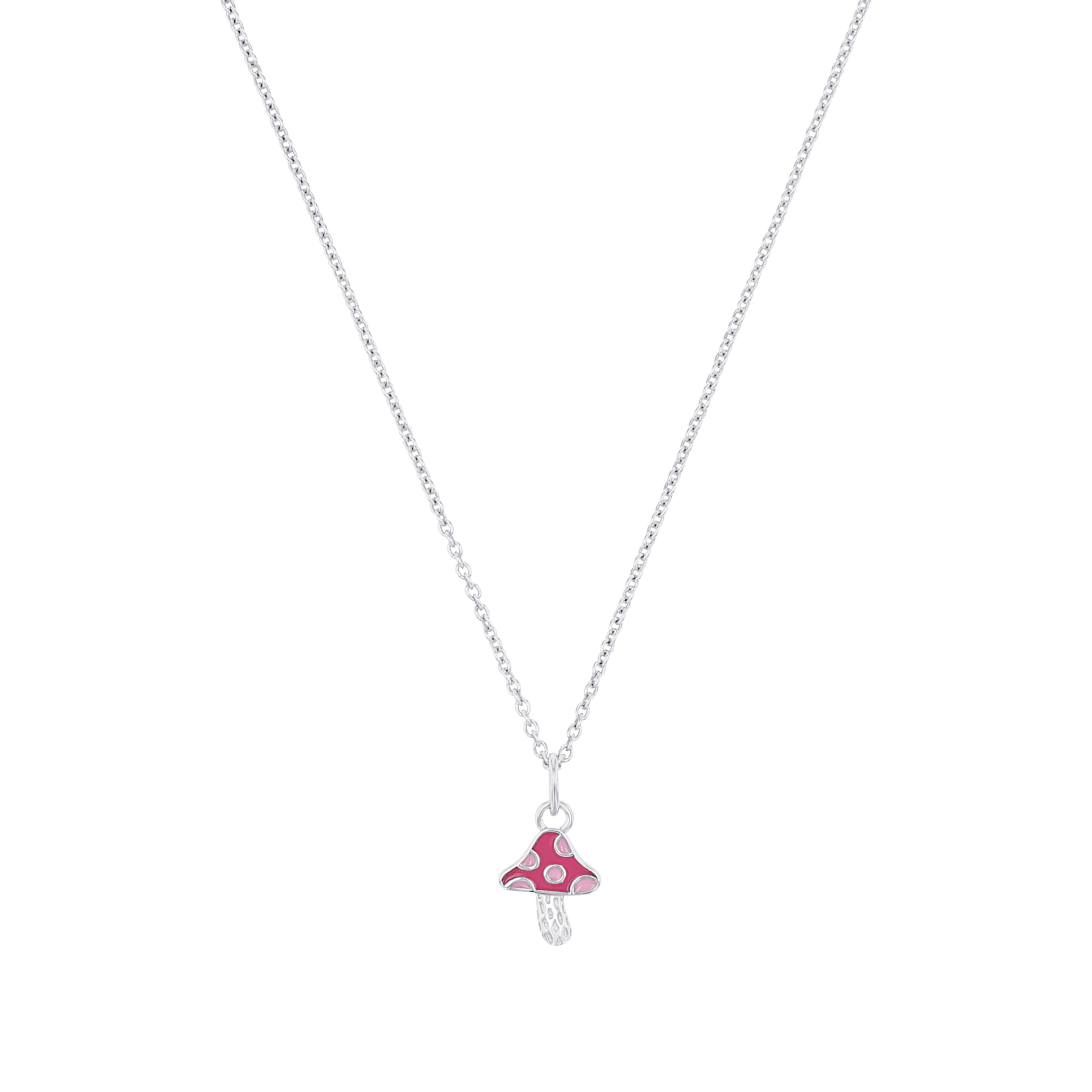 Prinzessin Lillifee Collana in argento sterling 925 per ragazze, collana per bambini, in parte con pietra preziosa, 35 + 3 cm, idea regalo per figlia e nipote, in confezione regalo