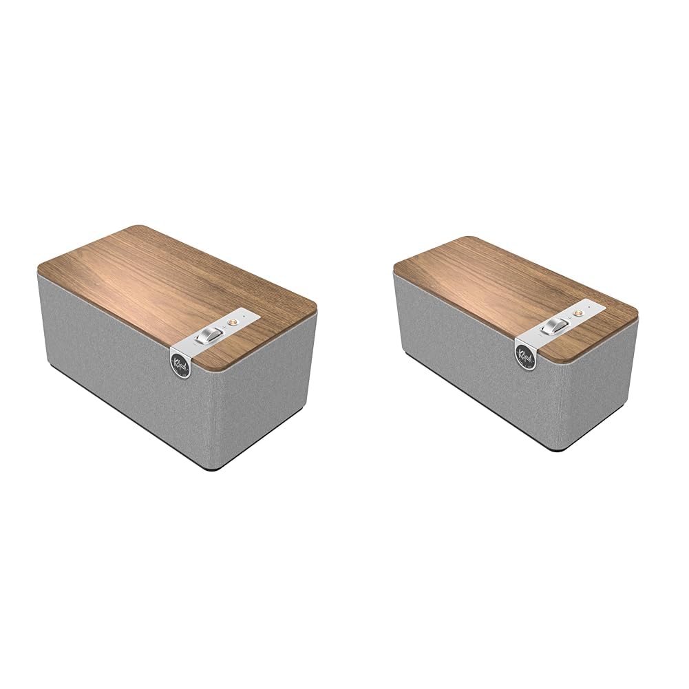 Klipsch The Three Plus and The One Plus Bluetooth Speaker Systems Walnut