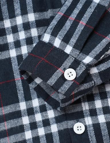 Image of Fuermos Toddler Baby Boys Clothes Flannel Lattice Button Down Hooded Tops +Pants Boys Fall Winter Outfits
