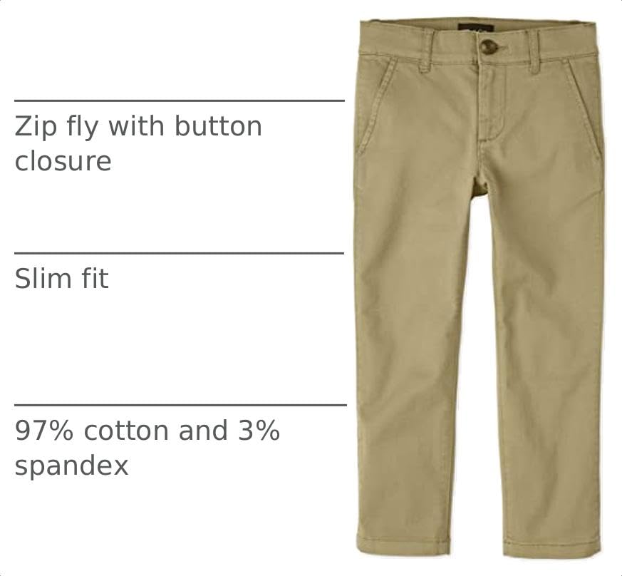 Image of The Children's Place Boys Stretch Skinny Chino Pants