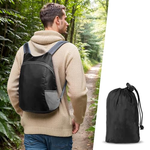 Mochila ligera para senderismo de 20L fucsia miniatura 5