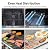 2 in 1 Propane Griddle Grill Combo 38200 BTU, 4-Burner Propane Gas BBQ Grill with 2 Foldable Side Table for Outdoor Cooking Camping Patio Backyard (propane+griddle)