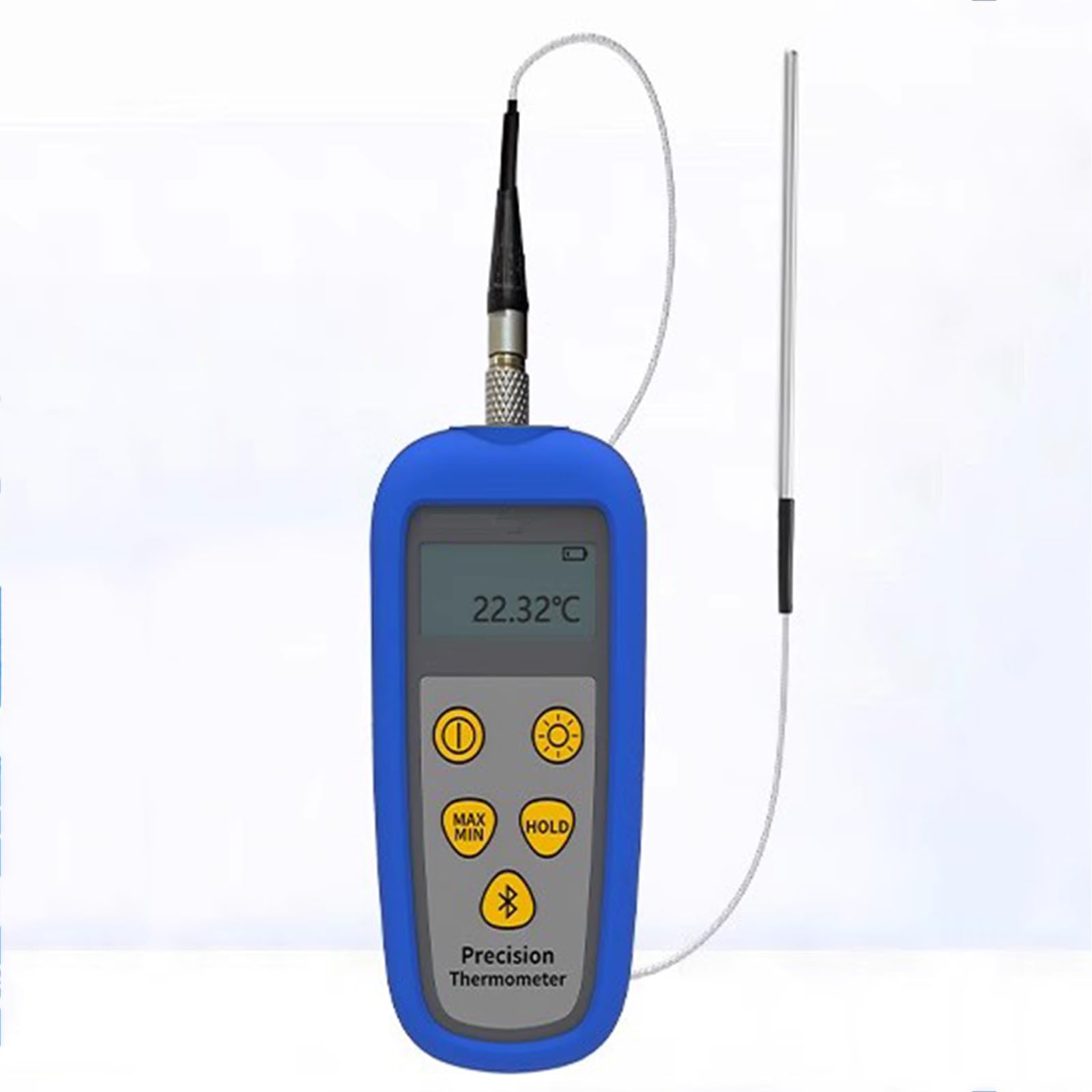 Termometri a Resistenza in Platino con Sonda, Un Canale di Campionamento, Intervallo di Misurazione da -80 a 300 °C, Risoluzione 0,001 °C, con Funzione Valore Massimo/Minimo