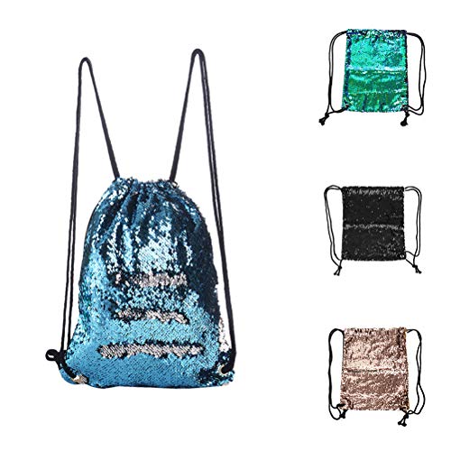 Bolsa feminina com cordão de lantejoulas e glitter, bolsa esportiva para dança, brilhante ao ar livr