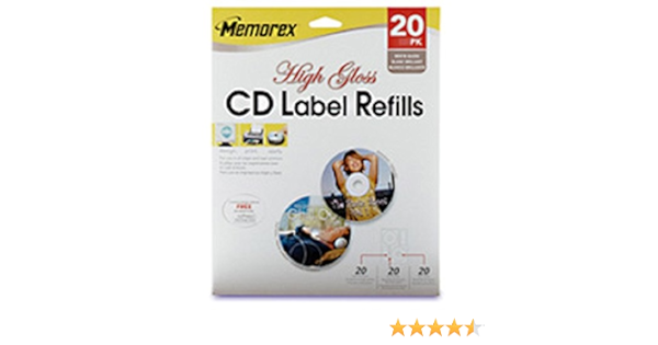 Memorex Premium High Gloss CD Label (00415) -