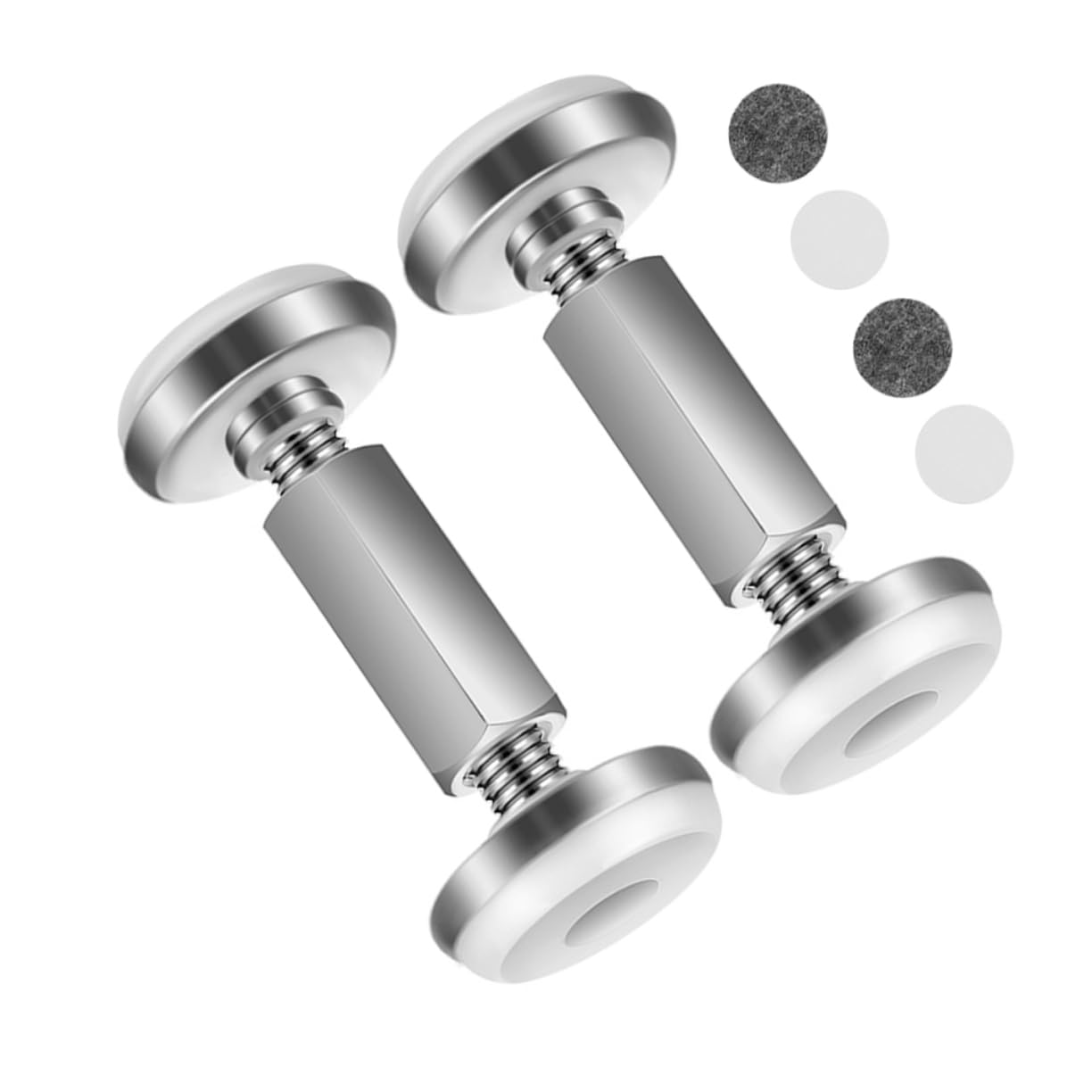 STOBAZA 2Pcs Adjustable Bed Stoppers for Headboard Threaded Shake Tool for Beds Cabinets Sofas Stabilizer with No Drill Support Reduces Noise Wobbling