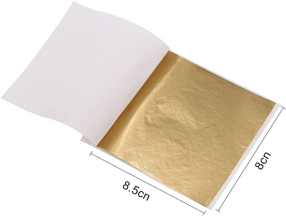 Imitation Gold Leaf Sheets 600 Pieces 8.5cm*8cm Arts and Crafts Art Project Furniture Painting Wall DIY(12 Colors) - Image 5