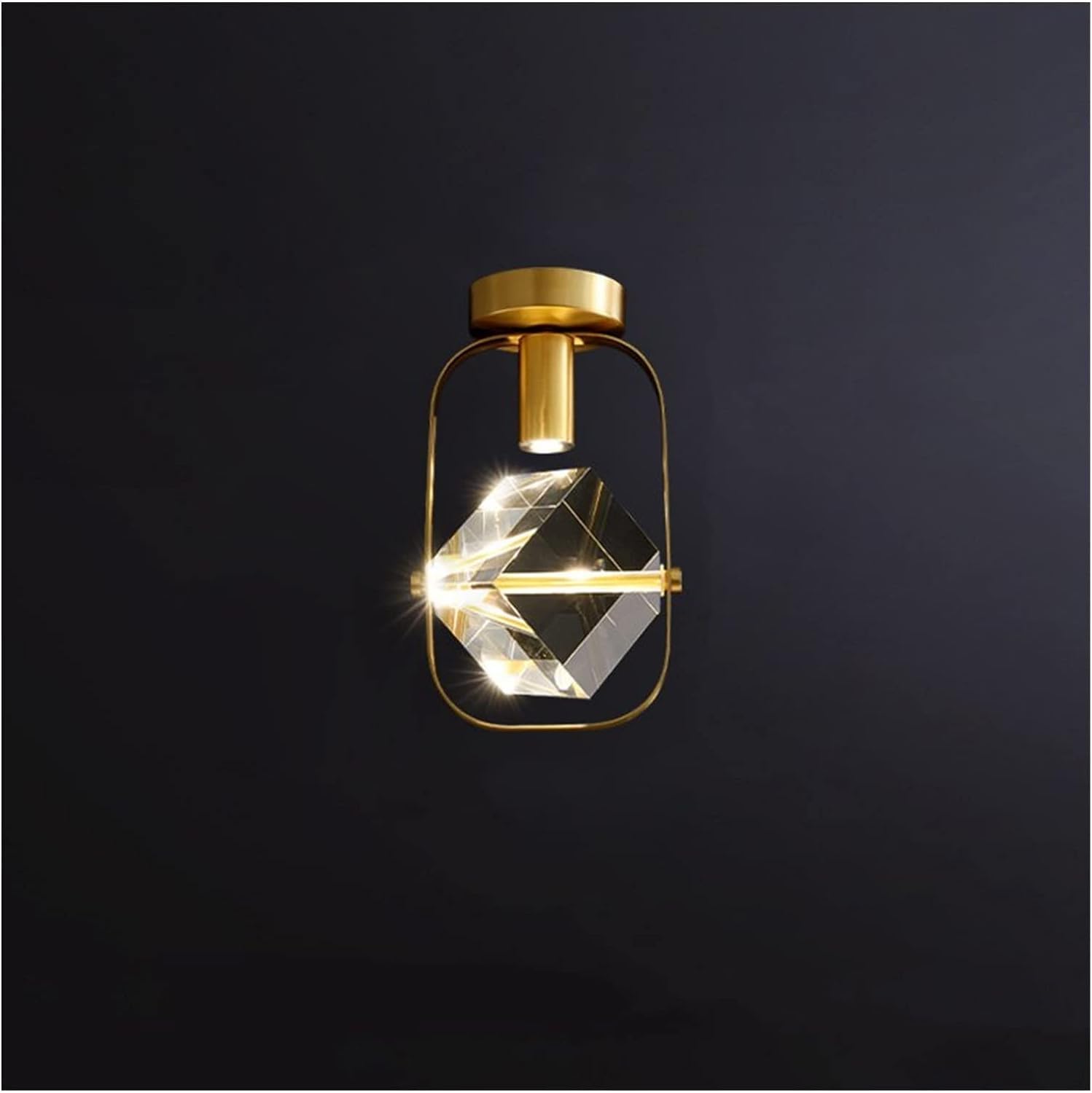 FZQSXAZU Modern Crystal Ceiling Lights LED Pendant Lamp Compatible with Living Room Bedroom Cloakroom Corridor Indoor Light Fixtures,Chandelier