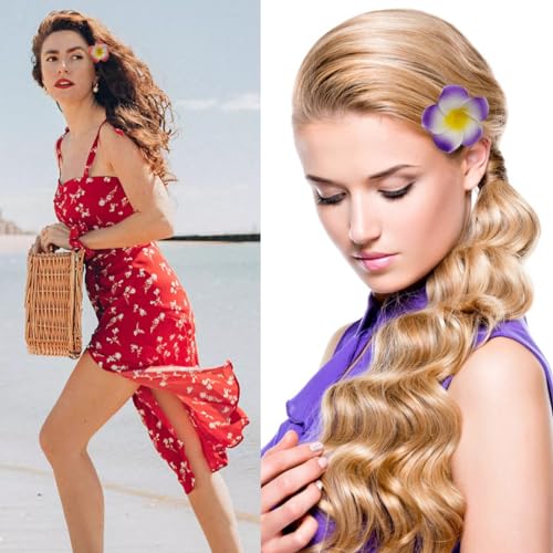 40 pinzas de cabello flor de foam ROYHOO miniatura 5
