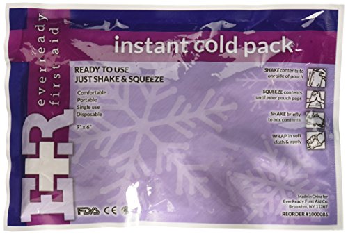 Ever Ready First Aid Instant Cold Pack, 6x9 Inch (Pack of 24)