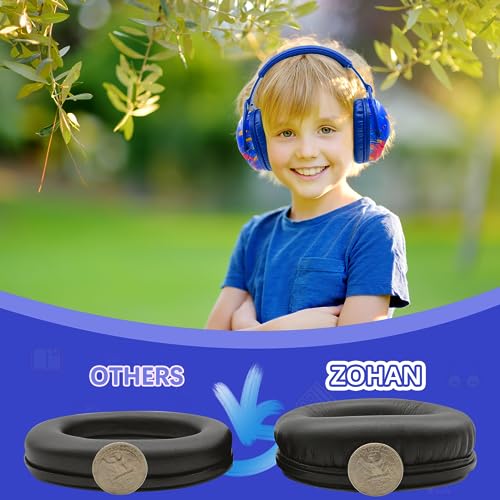 Image of ZOHAN EM030 Kids Ear Protection, Noise Cancelling Headphones Ear Muffs for Autism Sensory, Safety Noise Reduction Hearing Protection for Monster Truck /Concerts /Fireworks /Air Shows