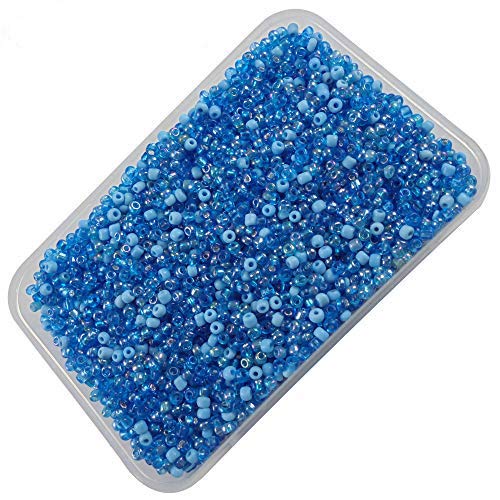 eshoppee 8/0 3 mm 200 gm Turquoise Mix Color Glass Seed Beads for Jewellery Making kit Art and Crafts Materials for Embroidery Necklace Bracelet Earring Making Materials DIY kit (Turquoise Family) (B07LCQGYH4) Amazon Price History, Amazon Price Tracker