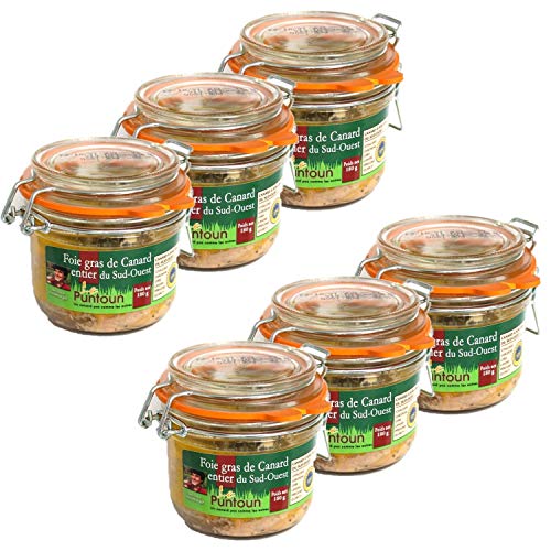 Lot 6x Foie gras de canard entier du Sud Ouest IGP - La Ferme du Puntoun - bocal : 180g Cover