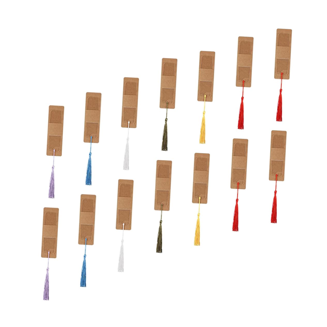 DOITOOL 150 Set Segnalibri Acrilici Vuoti con Nappe Colorate Segnalibri Mano per Progetti Diy