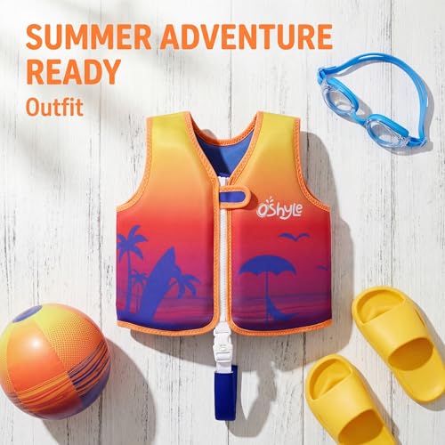 Image of Toddler Swim Vest, Neoprene Trainer with Adjustable Straps and Crotch Strap