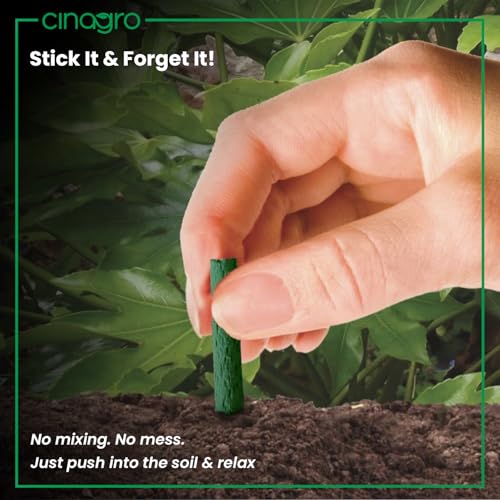 Image of Cinagro Plant Food Fertilizer Sticks Pack of 20, Natural Magic for Plants | Multi-Purpose Natural Growth Booster, For Flowers, Fruits & Leafy Plants