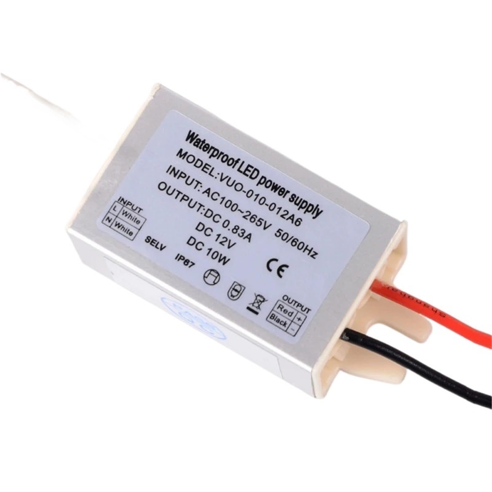Fuente de alimentación LED impermeable 220V a 12V Driver Transformador IP67