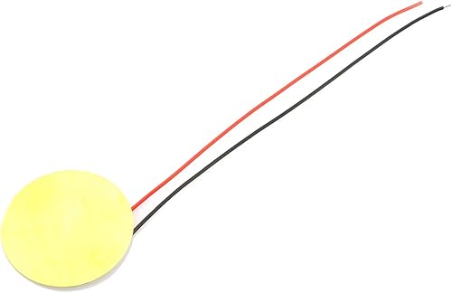Miniatura 3 de DZS Elec 15 unids 1.063 in piezoeléctrico transductor de disco de contacto micrófono disparador sensor de sonido con 4 pulgadas cables para