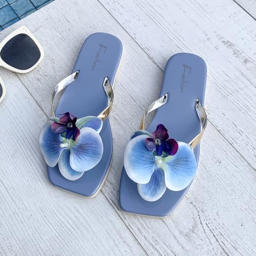 Women's summer flip-flops, fashionable flower-shaped with, beach2