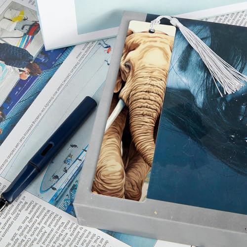 Marque-pages éléphant de qualité supérieure lot de 6 raffiné - 7