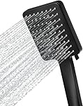 Newentor Shower Head [TESTSIEGER], High Pressure Shower Heads with 6 Modes, Universal Water Saving Large Showerhead, Black