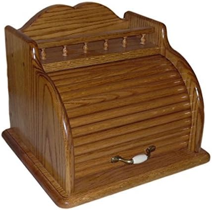 Roll Top Bread Box (Golden Oak)