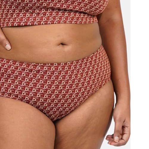 Image of BUTTCHIQUE Hipster Full Coverage Briefs (Pack of 1) Elastic Waist Panties with Super Soft Cotton for Rash-Free Cheeks
