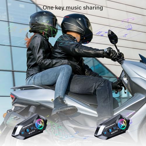 Intercomunicador de moto con audio multitarea para comunicación a 500 metros 3