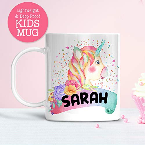 Taza Infantil Personalizada Unicornio Acuarela miniatura 4