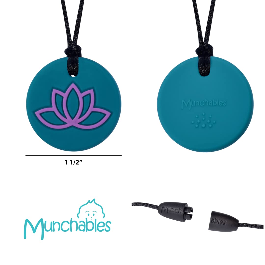 Lotus Sensory Necklace Children, Adults and Teens - Sensory able (Silver)
