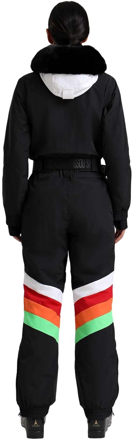 GSOU SNOW Ski Suit Women Snowsuit One Piece Snowboarding Waterproof Windproof Jumpsuit for Outdoor Sports - Image 2