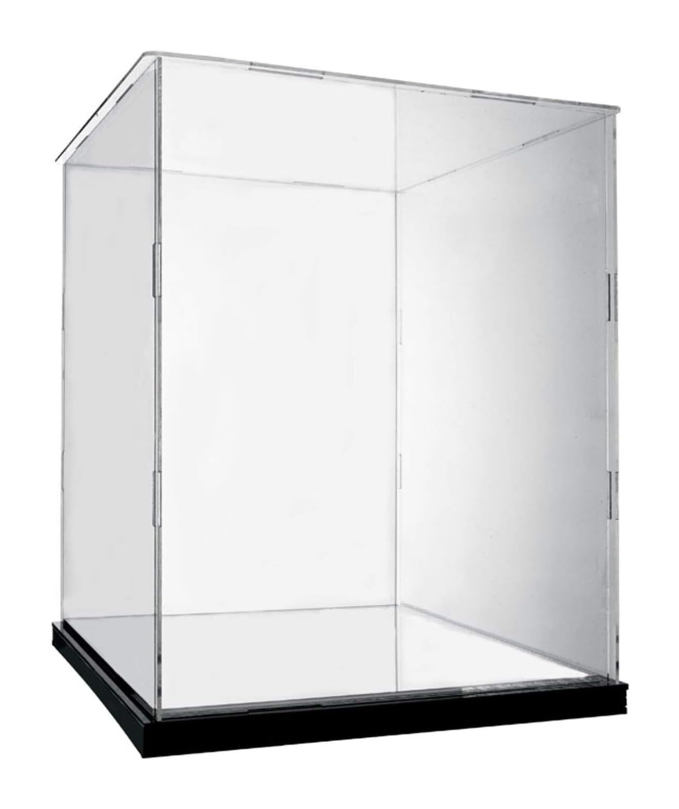 TVANTRUXIS Clear Acrylic Organizer Box, Acrylic Display Case With Mirrored Base Clear Multiple Sizes For Collectibles(20x20x35CM)