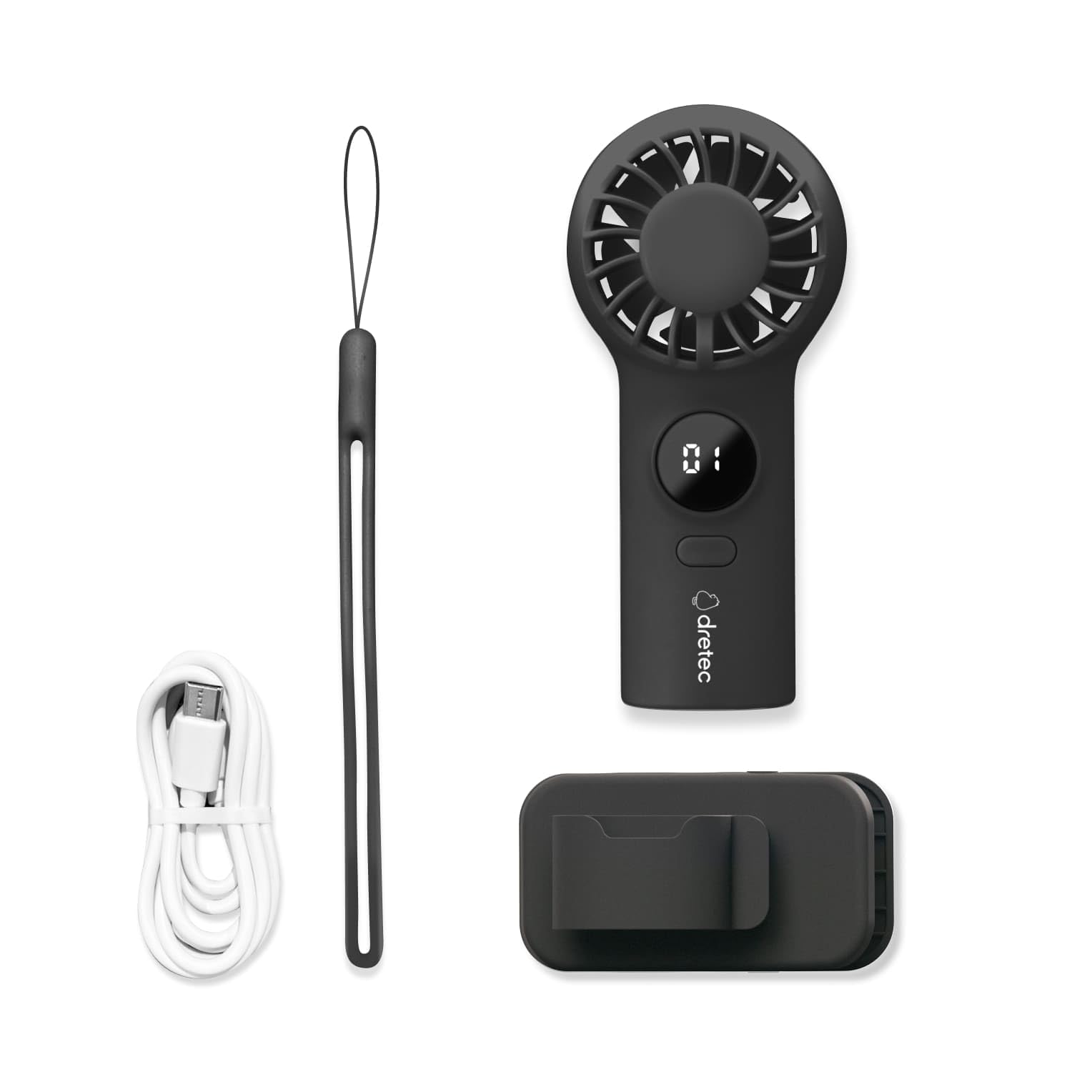 Amazon | ドリテック dretec ハンディファン 超軽量 約60g 携帯扇風機