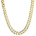 Followmoon 18K Gold Plated Necklace Chain Mens Jewelry