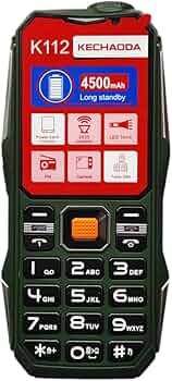 LEYSKY KECHAODA K112, Triple Sim Phone (Green) Speaker with Amplifier, PMMA 2.5D Glass,1.3 MP Camera, Keypad Mobile, DJ Sound with Power Bank System